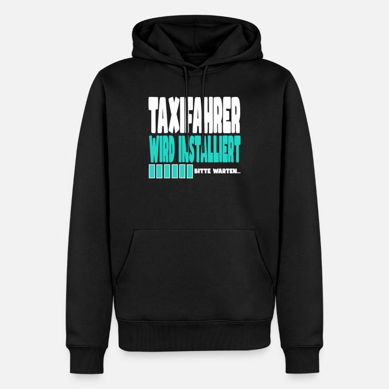 Taxifahrer wird installiert - Männer Premium Bio Hoodie - Schwarz