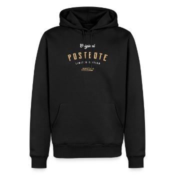 Postbote Limited Edition Lustiges Paketdienst - Männer Premium Bio Hoodie - Schwarz - Vorne - Nico (187cm)