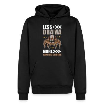 Springspinne Spruch - Männer Premium Bio Hoodie - Schwarz - Vorne - Nico (187cm)