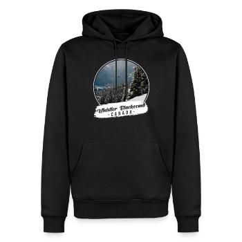 Whistler Blackcomb Canada Souvenir - Sweat à capuche Premium bio Homme - noir - Devant - Nico (187cm)