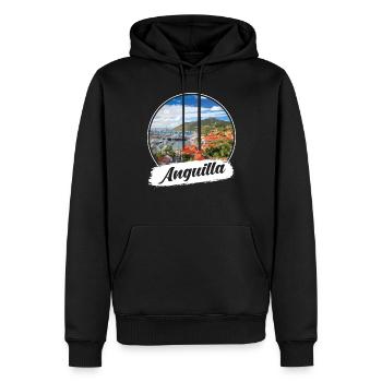 Anguilla Souvenir - Männer Premium Bio Hoodie - Schwarz - Vorne - Nico (187cm)
