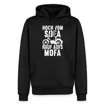 Mofa Mofas Moped Zweirad Mofafahrer Rollerfahrer - Männer Premium Bio Hoodie - Schwarz - Vorne - Nico (187cm)