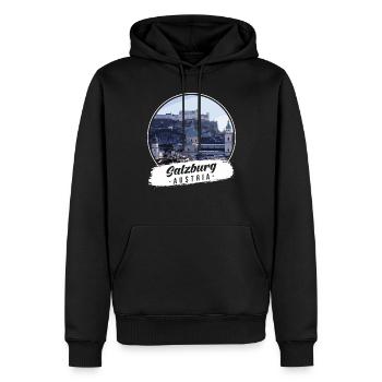 Souvenir des îles Vierges britanniques - Sweat à capuche Premium bio Homme - noir - Devant - Nico (187cm)