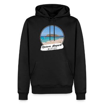 Riviera Nayarit Mexique Souvenir - Sweat à capuche Premium bio Homme - noir - Devant - Nico (187cm)