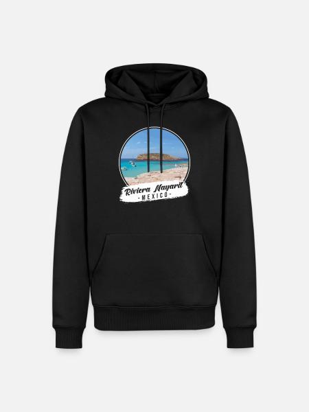 Riviera Nayarit Mexico Souvenir - Men’s Premium Organic Hoodie - black