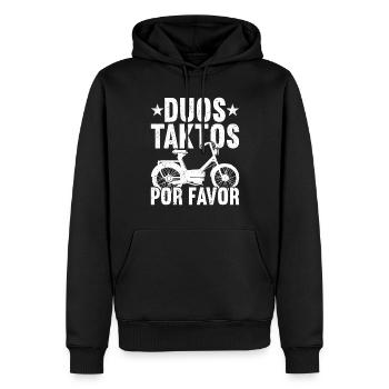 Mofa Mofas Moped Zweirad Mofafahrer Rollerfahrer - Männer Premium Bio Hoodie - Schwarz - Vorne - Nico (187cm)