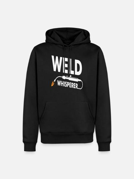 Conception de soudage Weld Whisperer - Sweat à capuche Premium bio Homme - noir