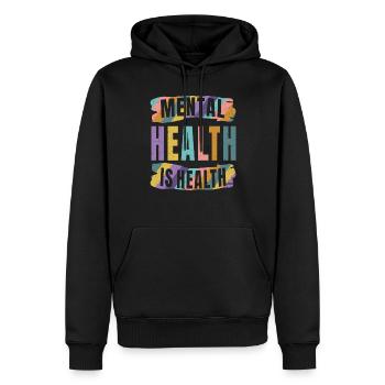Psychische Gesundheit ist Gesundheit Psychische Gesundheit Bildung - Männer Premium Bio Hoodie - Schwarz - Vorne - Nico (187cm)