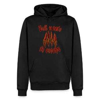 HALLOWEEN EVIL VEUT S’ÉCHAPPER - Sweat à capuche Premium bio Homme - noir - Devant - Nico (187cm)