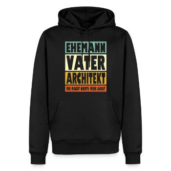 Architekt Vater Ehemann Held - Männer Premium Bio Hoodie - Schwarz - Vorne - Nico (187cm)
