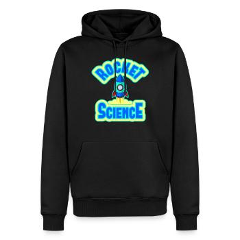 Rocket Science Rocket Science Enfants - Sweat à capuche Premium bio Homme - noir - Devant - Nico (187cm)