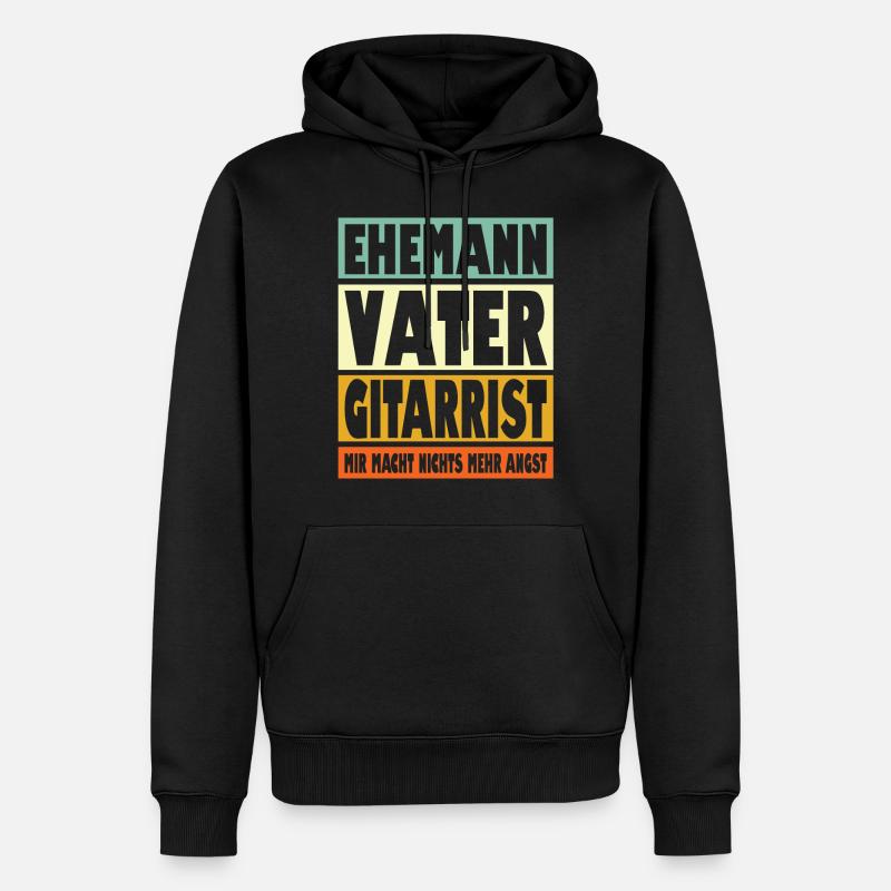 Gärtner Vater Ehemann Held - Männer Premium Bio Hoodie - Schwarz