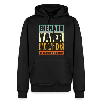 Handwerker Vater Ehemann Held - Männer Premium Bio Hoodie - Schwarz - Vorne - Nico (187cm)
