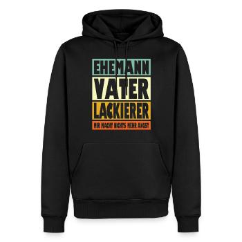 Lackierer Vater Ehemann Held - Männer Premium Bio Hoodie - Schwarz - Vorne - Nico (187cm)