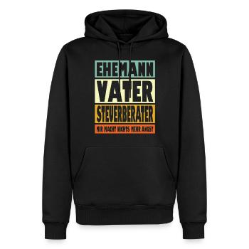 Steuerberater Vater Ehemann Held - Männer Premium Bio Hoodie - Schwarz - Vorne - Nico (187cm)