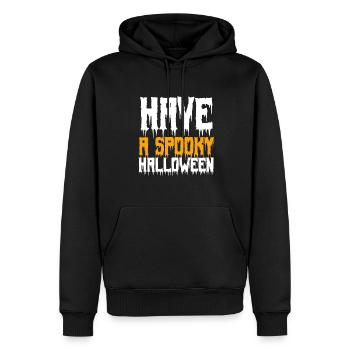 Have A Spooky Halloween. - Sweat à capuche Premium bio Homme - noir - Devant - Nico (187cm)