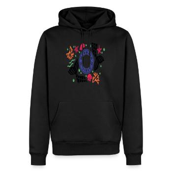 Mermaid Vibes - Men’s Premium Organic Hoodie - black - Front - Nico (187cm)