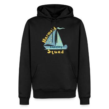 Meerjungfrauen-Jagdkommando - Männer Premium Bio Hoodie - Schwarz - Vorne - Nico (187cm)