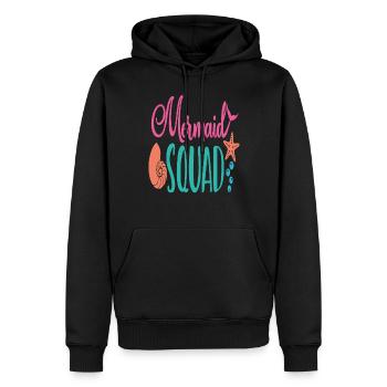 Mermaid Squad Mermaid Zitate - Männer Premium Bio Hoodie - Schwarz - Vorne - Nico (187cm)