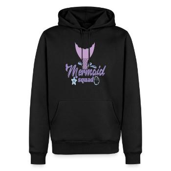 Mermaid Squad Mermaid Zitate - Männer Premium Bio Hoodie - Schwarz - Vorne - Nico (187cm)