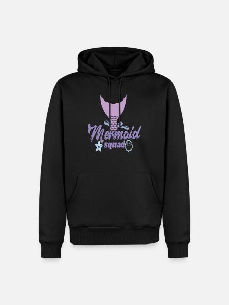 Mermaid Squad Mermaid Quotes - Men’s Premium Organic Hoodie - black