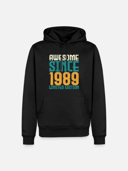 Awesome Since 1989 limited edition. - Men’s Premium Organic Hoodie - black