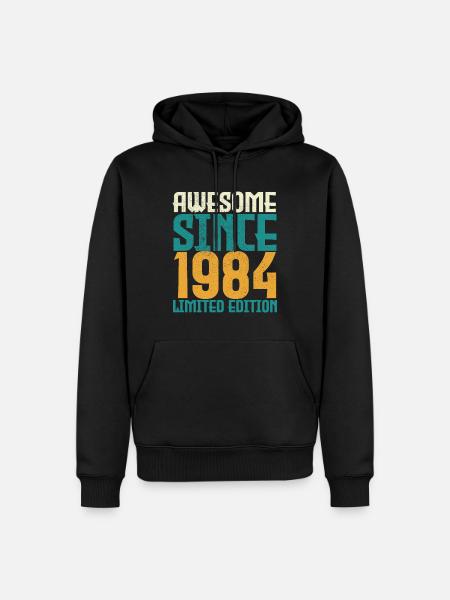 Awesome Since 1984 limited edition. - Men’s Premium Organic Hoodie - black