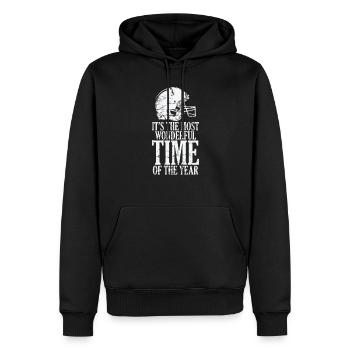 It's the Most Wonderful Time of the Year - Männer Premium Bio Hoodie - Schwarz - Vorne - Nico (187cm)