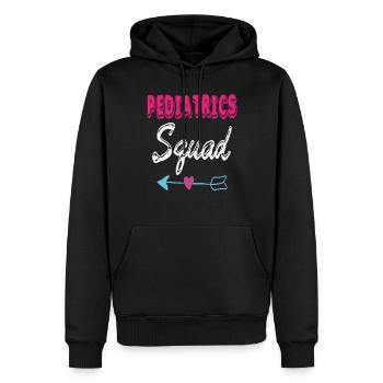 Pädiatrie Squad Krankenschwester Krankenschwester Schutz Unterstützung - Männer Premium Bio Hoodie - Schwarz - Vorne - Nico (187cm)