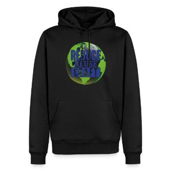 Reduzieren Sie die Wiederverwendung von Craft Earth Protection Support - Männer Premium Bio Hoodie - Schwarz - Vorne - Nico (187cm)