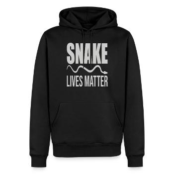 Snake Lives Matter Snakes Protection Support - Men’s Premium Organic Hoodie - black - Front - Nico (187cm)