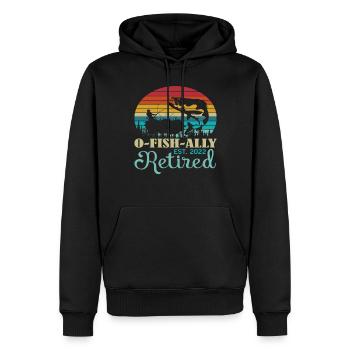 O Fish Ally Rentner Zitate - Männer Premium Bio Hoodie - Schwarz - Vorne - Nico (187cm)
