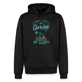 Der Garten Ruft Ich Muss Pflanzen Gießen Gärtner - Männer Premium Bio Hoodie - Schwarz - Vorne - Nico (187cm)