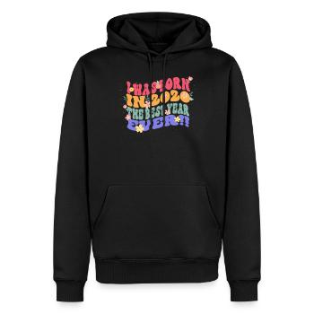 Ich Wurde Im Jahr 2020 Geboren Das Beste Jahr - Männer Premium Bio Hoodie - Schwarz - Vorne - Nico (187cm)