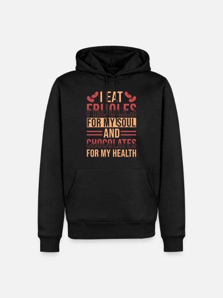 Frijoles - Sweat à capuche Premium bio Homme - noir