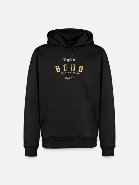 Bodo Limited Edition - Männer Premium Bio Hoodie - Schwarz