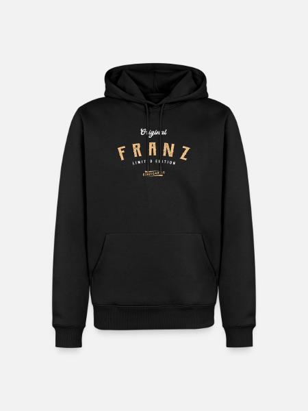 Franz Limited Edition - Männer Premium Bio Hoodie - Schwarz