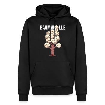 Baumwolle Cotton Tree Animals Fluffy Sheep Earth - Männer Premium Bio Hoodie - Schwarz - Vorne - Nico (187cm)