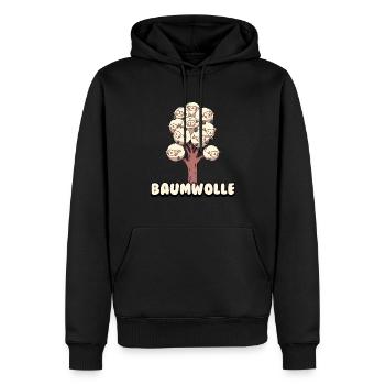 Baumwolle Cotton Tree Animals Fluffy Sheep Earth - Männer Premium Bio Hoodie - Schwarz - Vorne - Nico (187cm)