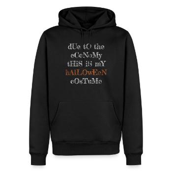 Aus finanziellen Gründen ist dies mein Halloween Party-Outfit - Männer Premium Bio Hoodie - Schwarz - Vorne - Nico (187cm)