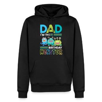 Vater Des Geburtstagsmonsters Familie Geschwister - Männer Premium Bio Hoodie - Schwarz - Vorne - Nico (187cm)