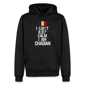 I can not Keep Calm I am Tschader - Männer Premium Bio Hoodie - Schwarz - Vorne - Nico (187cm)