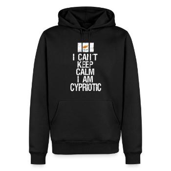I can not Keep Calm I am Zyprer - Männer Premium Bio Hoodie - Schwarz - Vorne - Nico (187cm)