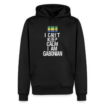 I can not Keep Calm I am Gabuner - Männer Premium Bio Hoodie - Schwarz - Vorne - Nico (187cm)