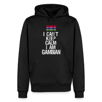I can not Keep Calm I am Gambier - Männer Premium Bio Hoodie - Schwarz - Vorne - Nico (187cm)