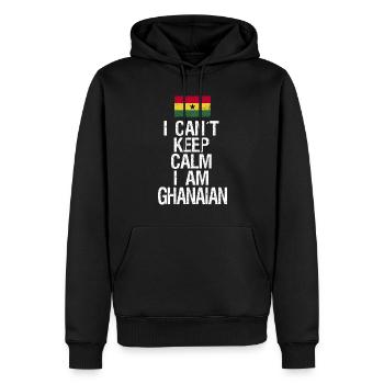 I can not Keep Calm I am Ghanese - Männer Premium Bio Hoodie - Schwarz - Vorne - Nico (187cm)