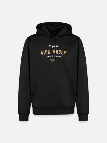 Bierbrauer Limited Edition - Männer Premium Bio Hoodie - Schwarz