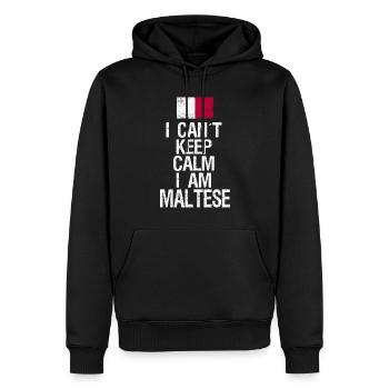 I can not Keep Calm I am Mateser - Männer Premium Bio Hoodie - Schwarz - Vorne - Nico (187cm)