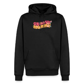 Groovy Mommy Garden Plant Fleurs Décoration Florale - Sweat à capuche Premium bio Homme - noir - Devant - Nico (187cm)