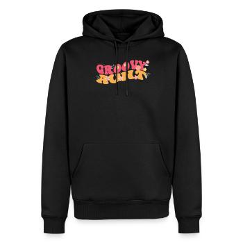 Groovy Tante Plantes de jardin Décorations florales - Sweat à capuche Premium bio Homme - noir - Devant - Nico (187cm)